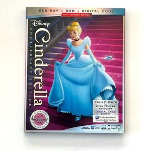 Disney Anniversary Edition Signature Collection Cinderella Blu-Ray+DVD+Digital
